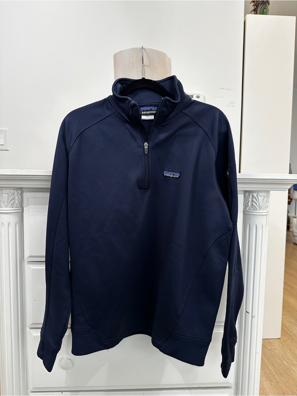 Patagonia Navy Blue Fleece Quarter-Zip Pullover